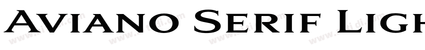 Aviano Serif Light字体转换